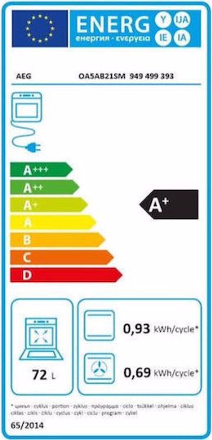 AEG OA5AB21SM + HK634021XB Φούρνος άνω Πάγκου 72lt με Κεραμικές Εστίες Π60cm Inox AEG OA5AB21SM + HK634021XB Fournos ano Paggou 72lt me Keramikes Esties P60cm Inox